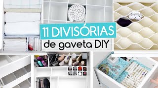 Divisórias de Gavetas  11 ideias DIY [upl. by Tice]