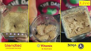 Blendtec vs Vitamix vs Ninja  Best Ice Cream  LIVE VIDEO  Vegan Ice Cream Recipe [upl. by Perseus]