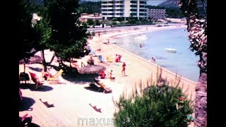 Palma Nova holidays late 1960s Beaches of Mallorca Majorca 1970s F678 f [upl. by Airym57]