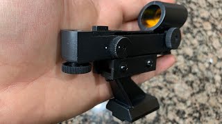 How to replace a battery on red dot finder Scope for Telescope Celestron Omni AZ 102 [upl. by Jae]