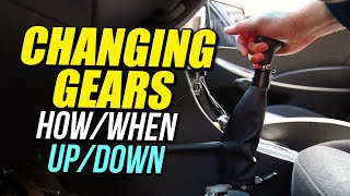 Changing Gears HowWhen  UpDown  Driving Lesson [upl. by Leugar]