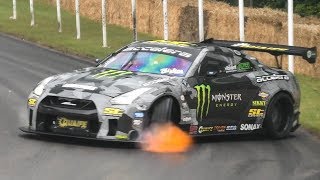 Best of Drift Cars Goodwood FOS 2019 Flames Burnouts and Powerslides [upl. by Bennet636]