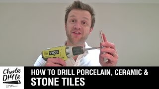 How to Drill a Hole in Porcelain Ceramic or Stone Tiles  Video 1 of 3 [upl. by Leona20]