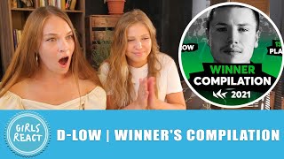 Girls React  Dlow  Winners Compilation SBX KICKBACK BATTLE 2021 Reaction [upl. by Aerised418]