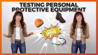 PPE SAFETY VIDEO  Testing common types of PPE [upl. by Eidnas725]