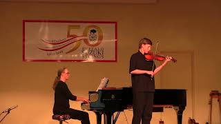 J Haydn Violin Concerto in G major Movement 1 Vytas Stalyga age 13 [upl. by Goodard]