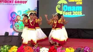 Ponnonam Kids Group Dance  Confident ATIK Onam Fest 2015 [upl. by Frasquito]