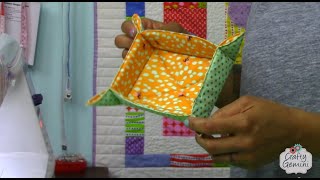 CatchAll Fabric Basket Tutorial DIY [upl. by Yreffej]