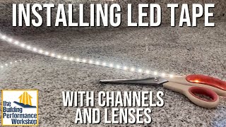 How to Install LED Tape Channels and Diffusers [upl. by Averell]