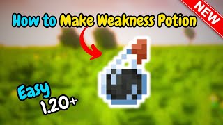 How to make a weakness potion in minecraft UPDATED [upl. by Kallman]