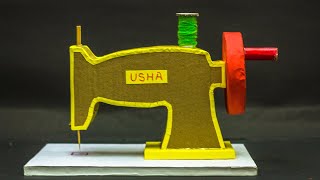 How to make Sewing Machine With Cardboard  Science Fair Projects [upl. by Gutow858]