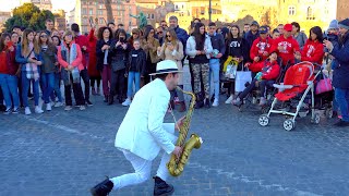 quotLambadaquot 💃2020🌴 STREET SAX PERFORMANCE [upl. by Inasah995]