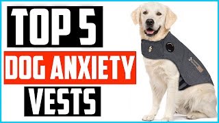 Top 5 Best Dog Anxiety Vests in 2024 [upl. by Nnylaj]