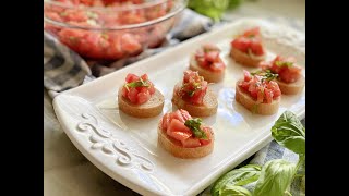 Italian Bruschetta Recipe [upl. by Nnoved894]