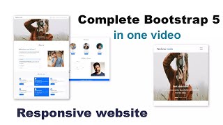 Complete Responsive Website Using Bootstrap 5 in Hindi  HTML amp CSS Tutorial 2021 [upl. by Kirrad]