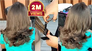 Step Cut For Medium Hair  step by Step  cutting  Haircut  sumansi Sahgal [upl. by Amaris]