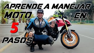 5 pasos para aprender a manejar una moto [upl. by Nirraj]