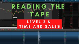 How To Read The Tape  Level 2 amp Time and Sales [upl. by Yenor615]