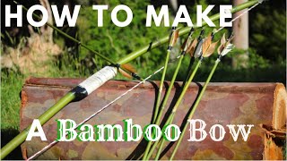 How to make a BOW from BAMBOO [upl. by Sihtnyc]