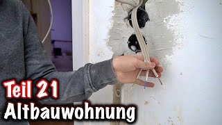 Leitungen fixieren  Elektrik in Altbauwohnung erneuern ElektroM [upl. by Eadahs]