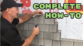 How To Install Vinyl Shakes Siding [upl. by Atinat956]