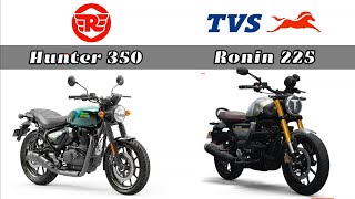 RE Hunter 350⚡ vs TVS Ronin 225⚡  Full ComparisonCruiser tvsronin royalenfieldhunter350 [upl. by Llennaj281]