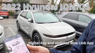 2022 Hyundai IONIQ5 Digital Key and updated Blue Link App [upl. by Lionel]