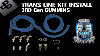 PDD 3rd Gen Dodge Transmission Cooler Line Kit Install  48RE Cummins  Power Driven Diesel [upl. by Dikmen]