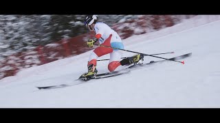 Telemark Sprint race in Passy France 2021 [upl. by Ataliah]