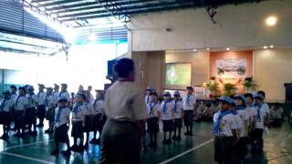 Investiture Ceremony kids scout [upl. by Rahr]