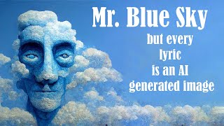 Mr Blue Sky  But every lyric is an AI generated image [upl. by Eenel115]