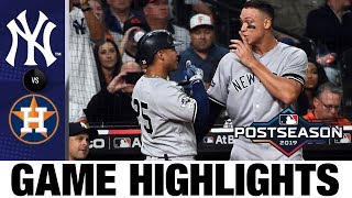 Gleyber Torres HUGE game leads Yankees to win  YankeesAstros MLB Highlights [upl. by Ayaet327]