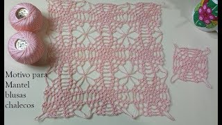 ✳Motivo a crochet para mantel o blusas mantelcrochet crochet [upl. by Roxane]