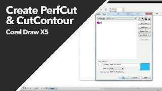 HOW TO Create CutContour amp PerfCutContour in Corel Draw X5 [upl. by Matless379]