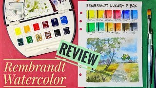 Rembrandt Luxury Pocket Box Watercolors Review vs Van Gogh Watercolors quick comparison [upl. by Tiffie216]