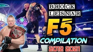 Brock Lesnar F5 Compilation 20122021  WRESTLING VIDEOS [upl. by Qifar190]