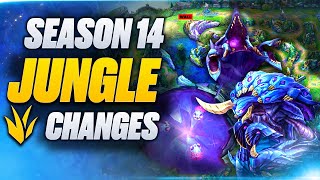 BUFFED Season 14 Jungle Absolutely EVERYTHING You NEED To Know New Map New Baron New Monsters [upl. by Gerri]