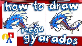 How To Draw Mega Gyarados Pokemon [upl. by Michelsen]