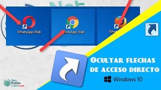 Como quitar flechas de acceso directo  Truco para Windows ✔️ [upl. by Klug]