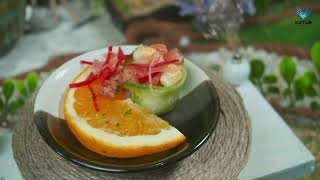 How to Make Citrus Glazed Salmon Salad  Easy Salmon Salad  Miniature Food [upl. by Esenaj]