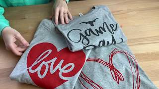 Screen Printing vs Heat Transfer Vinyl HTV [upl. by Leeann]