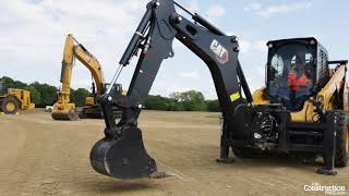 Caterpillars Smart Backhoe Attachment Gives Skid Steers a FullFeatured 8ft Dig Depth [upl. by Anitnemelc]