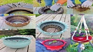 Charming DIY Ideas How to Reuse Old Tires █▬█ █ ▀█▀ [upl. by Leiser]