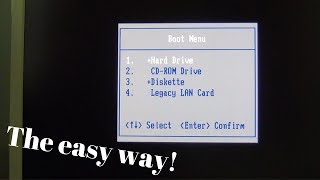 How to enter the Boot Options Menu on a Fujitsu Siemens Esprimo  The easy way [upl. by Hcirdeirf]