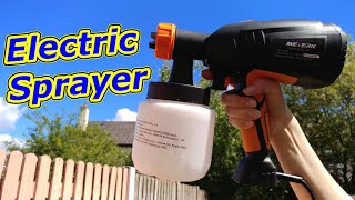 Paint Sprayer Meterk Electric Spray Gun 400W [upl. by Saqaw]