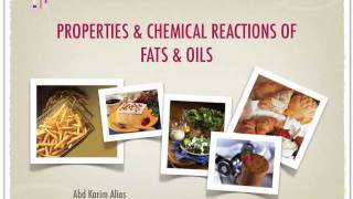 Chemical Reactions of Fat and oils [upl. by Nueoht]