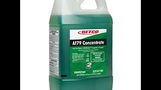 Betco  AF79 Concentrate  Disinfectant [upl. by Burnie929]