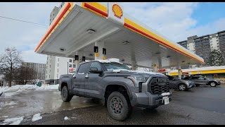 2023 Toyota Tundra Hybrid  Fuel Economy Review  Fill Up Costs [upl. by Geminian]