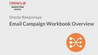 Oracle Responsys  Email Campaign Workbook Overview [upl. by Eiboj]