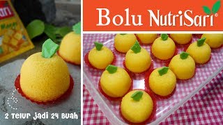 Resep Bolu Nutrisari Kukus 2 Telur Cocok untuk hantaran atau jualan [upl. by Aissert]